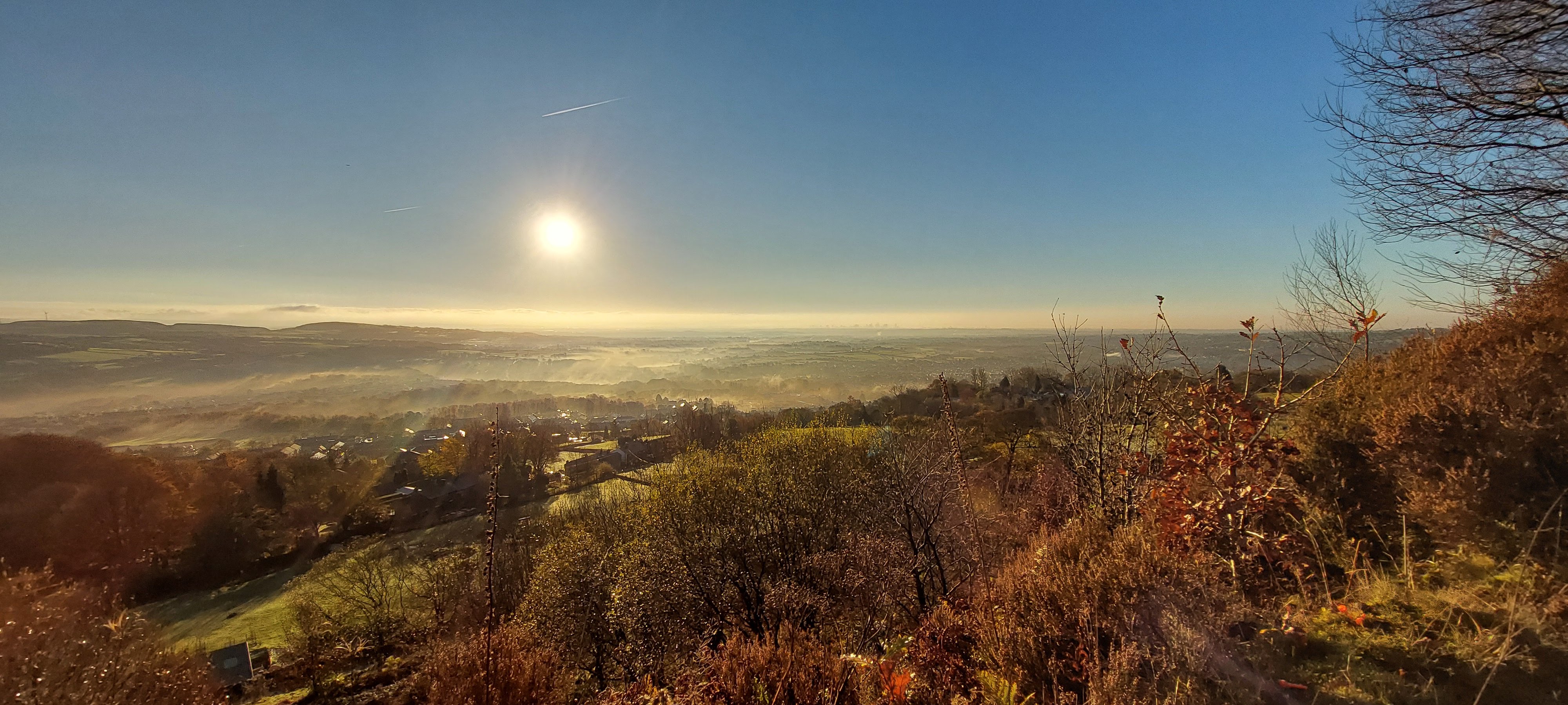 A view across the hills and valleys near Bury, Greater Manchester